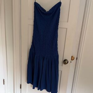 NWT Strapless Blue Dress